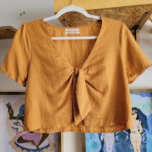 Linen crop top
